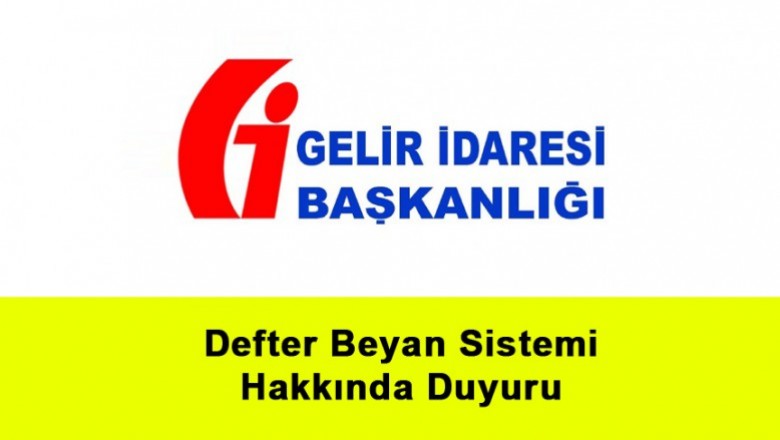   Defter Beyan Sisteminden Beyanname Gönderilmesi ile İlgili Duyuru   